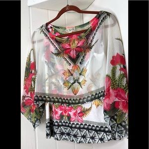 Live and Let Live Tank and Cover Up Petite Top